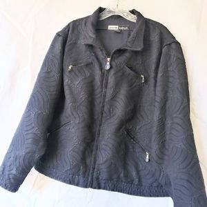 Textured windbreaker golf jacket